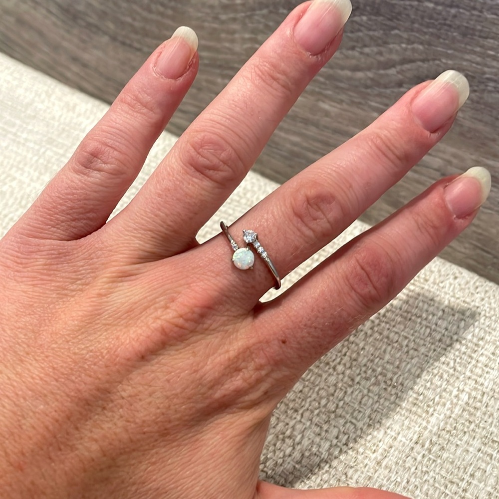 Opal sterling ring - Picture 2 of 5